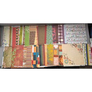 12 X 12 Scrapbooking Paper Cardstock 60pc Lot Monsters Fall Kitchen
